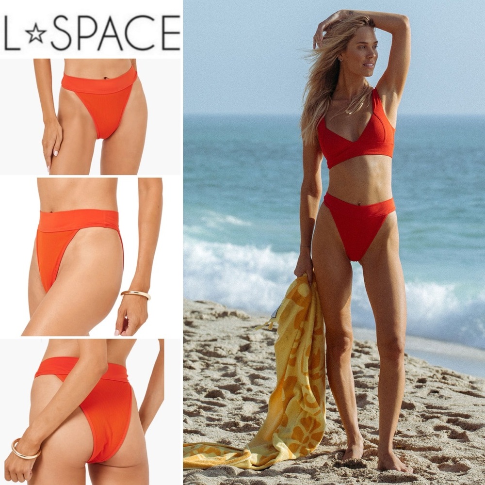 L*Space Red Bikini Bottom